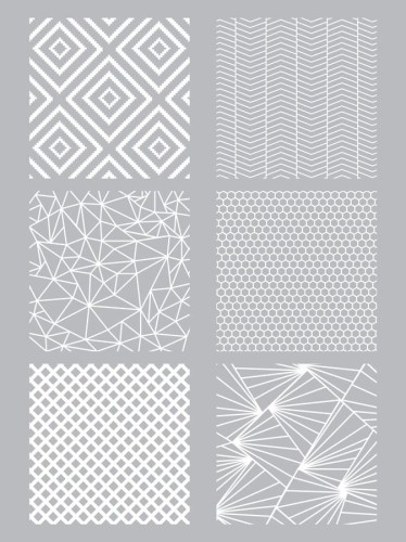 Szablon sitodruk WZORY GEOMETRYCZNE