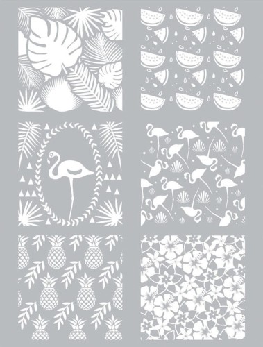 Szablon sitodruk MOTYWY TROPIKALNE
