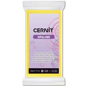 Modelina Cernit Opaline 500g, kolor 717 PRIMARY YELLOW - opalizująca ŻÓŁTA PODSTAWOWA
