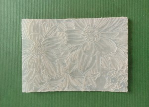 KWIETNY OGRÓD - elastyczna płytka z deseniem / teksturą  do modeliny