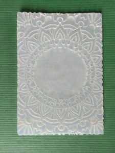 ROZETA 2 - elastyczna płytka z deseniem / teksturą  do modeliny