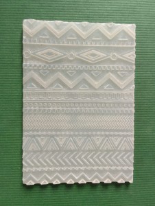 WZORY AZTECKIE - elastyczna płytka z deseniem / teksturą  do modeliny