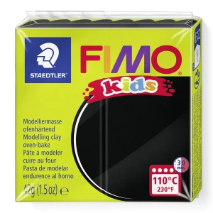 Modelina Fimo Kids 42g, kolor 9 BLACK - CZARNA