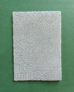 WZORY AZTECKIE 2 - elastyczna płytka z deseniem / teksturą  do modeliny