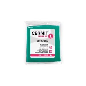 Modelina Cernit Number One 250g, kolor 600 GREEN - ZIELONA