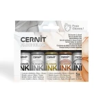 CERNIT ALCOHOL INK METALLIC COLOURS - zestaw tuszy alkoholowych - metaliczne kolory - 5 x 20 ml