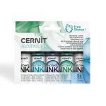 CERNIT ALCOHOL INK COLD COLOURS - zestaw tuszy alkoholowych - zimne kolory - 5 x 20 ml