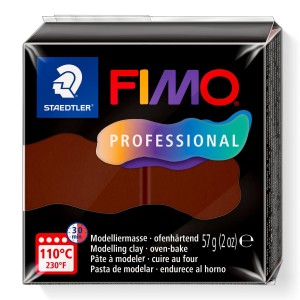Modelina Fimo Professional 57g, kolor 77 CHOCOLATE - CZEKOLADOWA
