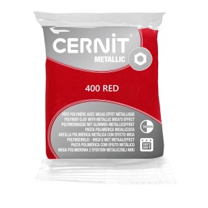 Modelina Cernit Metallic 56g, kolor 400 RED - metaliczna CZERWONA