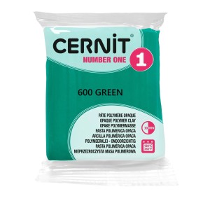 Modelina Cernit Number One 56g, kolor 600 GREEN - ZIELONA