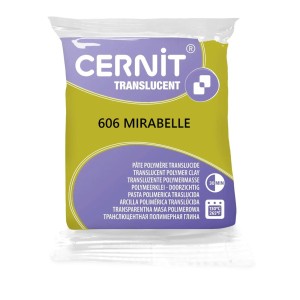 Modelina Cernit Translucent 56g, kolor 606 MIRABELLE - transparentna MIRABELKOWA