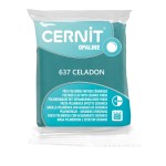 Modelina Cernit Opaline 56g, kolor 637 CELADON - opalizująca SELEDYNOWA