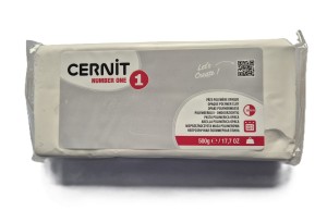 Modelina Cernit Number One 500g, kolor 027 OPAQUE WHITE - BIAŁA NIEPRZEZROCZYSTA