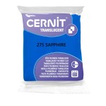Modelina Cernit Translucent 56g, kolor 275 SAPPHIRE - transparentna SZAFIROWA