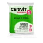 Modelina Cernit Number One 56g, kolor 611 LIGHT GREEN - JASNOZIELONA