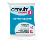 Modelina Cernit Number One 56g, kolor 280 TURQUOISE BLUE - TURKUSOWO-NIEBIESKA