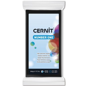 Modelina Cernit Number One 500g, kolor 100 BLACK - CZARNA