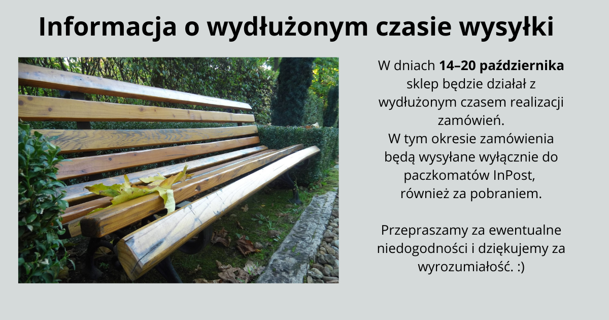 info o wydłużonym czasie wysyłki